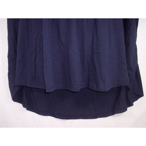 NEW Roaman's 4X 34/36 Ruffle Sleeve Top With Cold Shoulder Detail Hi Low Hem - Picture 5 of 14